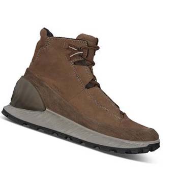 Férfi Ecco Exostrike Mid Outdoor Csizma Kávé Barna | HU 441FDN